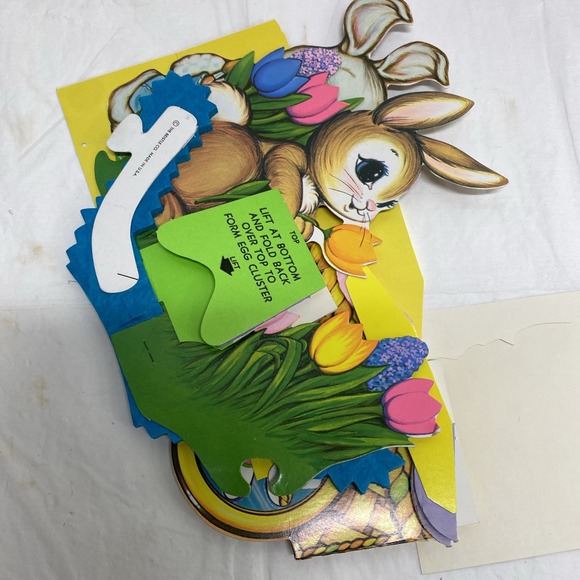 Vtg Easter Honeycomb Decor Beistle Cleo 1980s 1990s Bunnies Eggs - Picture 14 of 16